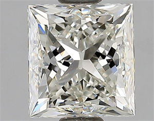 Picture of Natural Diamond 0.91 Carats, Princess with  Cut, J Color, VS1 Clarity and Certified by GIA