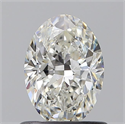Natural Diamond 0.73 Carats, Oval with  Cut, H Color, VS1 Clarity and Certified by GIA