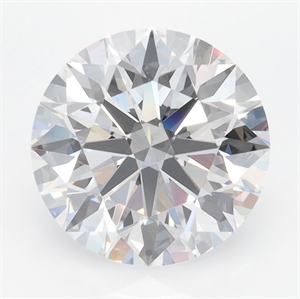 Picture of Lab Grown Diamond 3.02 Carats, Round with Ideal Cut, D Color, VVS1 Clarity and Certified by IGI