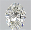 Natural Diamond 1.20 Carats, Oval with  Cut, I Color, SI1 Clarity and Certified by GIA