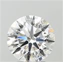 Lab Grown Diamond 3.02 Carats, Round with Excellent Cut, F Color, VVS2 Clarity and Certified by IGI