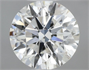 Natural Diamond 0.70 Carats, Round with Excellent Cut, J Color, VS2 Clarity and Certified by GIA