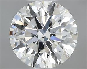 Picture of Natural Diamond 0.70 Carats, Round with Excellent Cut, J Color, VS2 Clarity and Certified by GIA