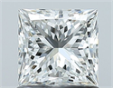 Natural Diamond 1.01 Carats, Princess with  Cut, H Color, VVS2 Clarity and Certified by GIA