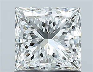 Picture of Natural Diamond 1.01 Carats, Princess with  Cut, H Color, VVS2 Clarity and Certified by GIA