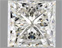 Natural Diamond 1.51 Carats, Princess with  Cut, J Color, VS2 Clarity and Certified by GIA