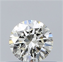 Natural Diamond 0.40 Carats, Round with Excellent Cut, L Color, VVS2 Clarity and Certified by GIA
