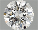 Lab Grown Diamond 1.05 Carats, Round with Excellent Cut, F Color, VVS2 Clarity and Certified by IGI