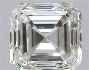 Foto Diamante Natural 0.86 quilates, Asscher , Color K, claridad VVS2 y certificado GIA de