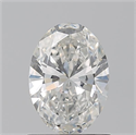 Natural Diamond 1.01 Carats, Oval with  Cut, G Color, VS2 Clarity and Certified by GIA