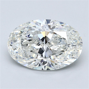 Picture of Natural Diamond 3.01 Carats, Oval with  Cut, H Color, SI2 Clarity and Certified by GIA