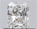 Natural Diamond 0.50 Carats, Radiant with  Cut, F Color, VS1 Clarity and Certified by GIA