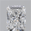 Natural Diamond 0.71 Carats, Radiant with  Cut, E Color, SI1 Clarity and Certified by GIA