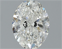 Natural Diamond 1.01 Carats, Oval with  Cut, G Color, SI2 Clarity and Certified by GIA