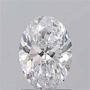 Picture of Natural Diamond 1.01 Carats, Oval with  Cut, D Color, SI2 Clarity and Certified by GIA