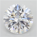 Lab Grown Diamond 3.77 Carats, Round with Ideal Cut, D Color, VVS2 Clarity and Certified by IGI