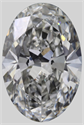 Natural Diamond 0.51 Carats, Oval with  Cut, F Color, VVS2 Clarity and Certified by GIA