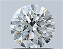 Natural Diamond 0.80 Carats, Round with Excellent Cut, F Color, VS1 Clarity and Certified by GIA