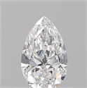 Natural Diamond 0.50 Carats, Pear with  Cut, E Color, SI1 Clarity and Certified by GIA