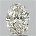 Diamante Natural 1.50 quilates, Ovalado , Color K, claridad SI2 y certificado GIA