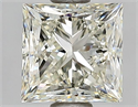 Natural Diamond 0.91 Carats, Princess with  Cut, K Color, VS2 Clarity and Certified by GIA