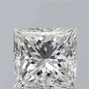 Picture of Natural Diamond 2.53 Carats, Princess with  Cut, G Color, VS1 Clarity and Certified by GIA