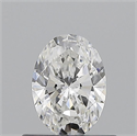Natural Diamond 0.50 Carats, Oval with  Cut, E Color, VVS1 Clarity and Certified by GIA