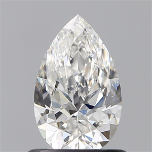 Picture of Natural Diamond 0.75 Carats, Pear with  Cut, F Color, VS2 Clarity and Certified by GIA