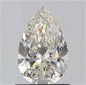 Natural Diamond 0.90 Carats, Pear with  Cut, J Color, VS1 Clarity and Certified by GIA