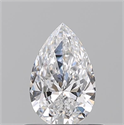 Diamante Natural 0.55 quilates, De pera , Color D, claridad VVS1 y certificado GIA