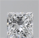 Natural Diamond 0.72 Carats, Princess with  Cut, F Color, VS1 Clarity and Certified by GIA