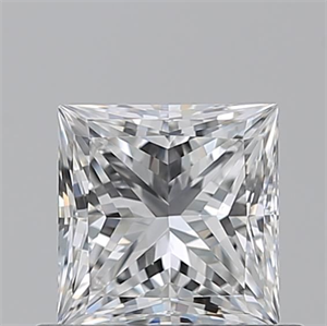 Picture of Natural Diamond 0.72 Carats, Princess with  Cut, F Color, VS1 Clarity and Certified by GIA