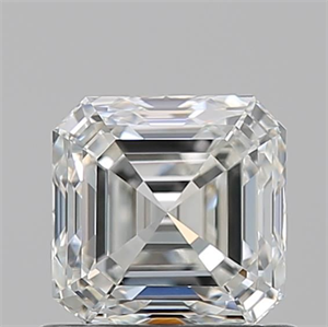 Picture of Natural Diamond 0.90 Carats, Asscher with  Cut, I Color, VS1 Clarity and Certified by GIA