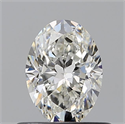 Diamante Natural 0.60 quilates, Ovalado , Color H, claridad VVS2 y certificado GIA