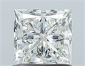 Natural Diamond 1.02 Carats, Princess with  Cut, J Color, SI1 Clarity and Certified by GIA