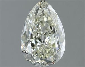 Picture of Natural Diamond 1.41 Carats, Pear with  Cut, L Color, IF Clarity and Certified by IGI