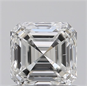 Diamante Natural 0.62 quilates, Asscher , Color G, claridad VS2 y certificado GIA