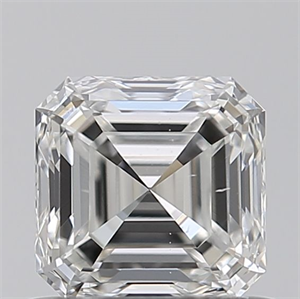 Foto Diamante Natural 0.62 quilates, Asscher , Color G, claridad VS2 y certificado GIA de