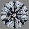 Lab Grown Diamond 1.51 Carats, Round with Ideal Cut, G Color, SI1 Clarity and Certified by IGI