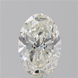 Picture of Natural Diamond 2.21 Carats, Oval with  Cut, J Color, SI1 Clarity and Certified by GIA
