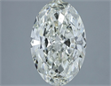 Natural Diamond 1.90 Carats, Oval with  Cut, J Color, SI2 Clarity and Certified by IGI