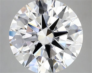 Picture of Lab Grown Diamond 4.51 Carats, Round with Excellent Cut, E Color, VVS1 Clarity and Certified by IGI