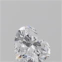 Natural Diamond 0.53 Carats, Heart with  Cut, D Color, SI1 Clarity and Certified by GIA