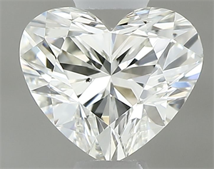Picture of Natural Diamond 0.41 Carats, Heart with  Cut, J Color, SI1 Clarity and Certified by GIA