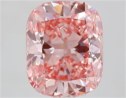 Picture of Lab Grown Diamond 2.54 Carats, CUSHION MODIFIED with  Cut, Fancy Vivid Pink Color, VS1 Clarity and Certified by IGI