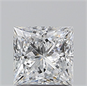 Natural Diamond 1.15 Carats, Princess with  Cut, D Color, FL Clarity and Certified by GIA