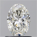 Diamante Natural 0.73 quilates, Ovalado , Color G, claridad VVS2 y certificado GIA