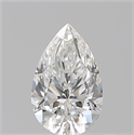 Natural Diamond 0.50 Carats, Pear with  Cut, G Color, IF Clarity and Certified by GIA