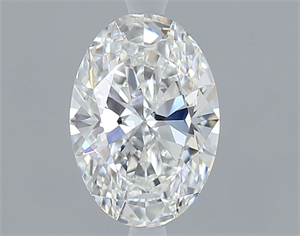 Foto Diamante Natural 0.61 quilates, Ovalado , Color F, claridad VVS1 y certificado GIA de
