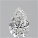 Diamante Natural 0.56 quilates, De pera , Color G, claridad SI1 y certificado GIA